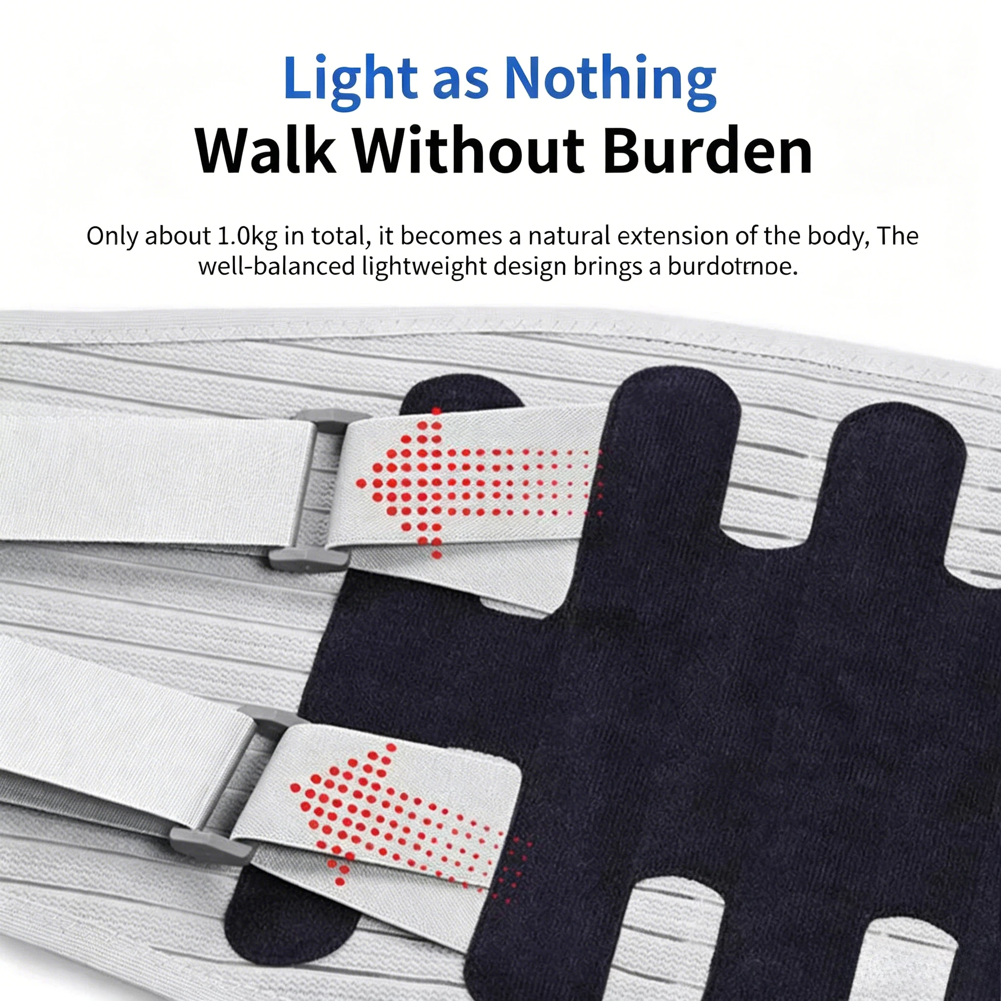 Walking Assist Device - Elderly Walker Aid for Rehabilitation Training, Stroke Hemiplegia, Lower Limb Lift & Hiking Support