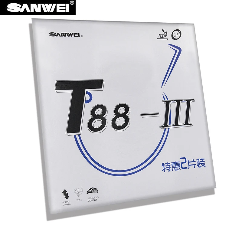 SANWEI T88-III Double Kit Table Tennis Rubber