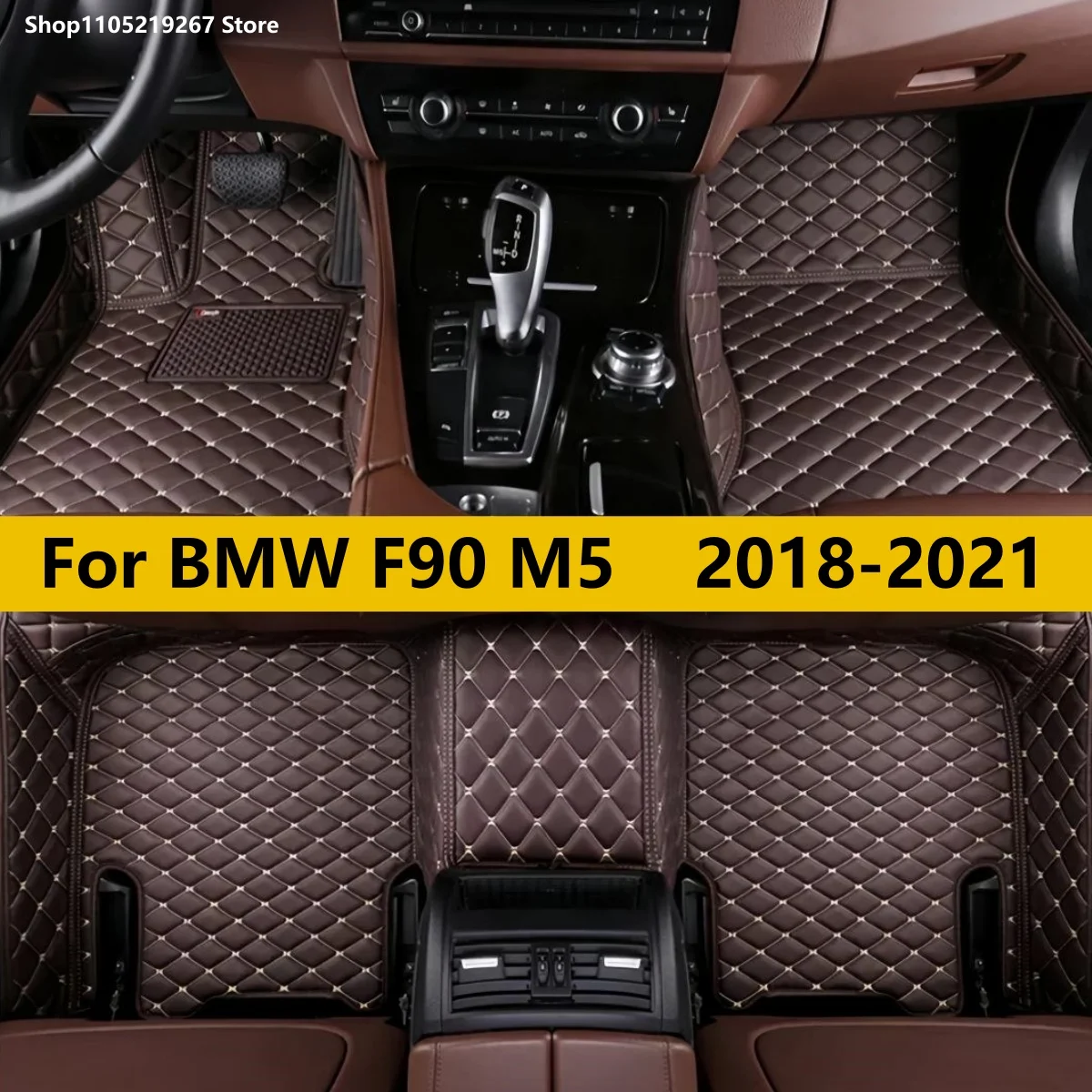 

Car Floor Mats For BMW F90 M5 2018-2021 Floor Mats For Cars Waterproof Full Set Mat Accessories
