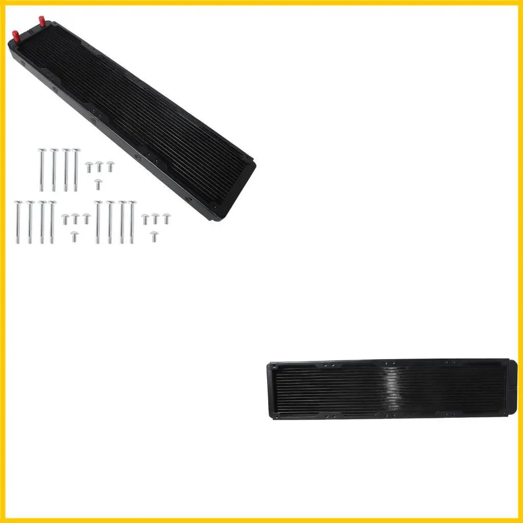 

G1/4 резьба 480 мм ПК Теплообменник Теплообменник компьютер Алюминиевый тепловой радиатор радиатор