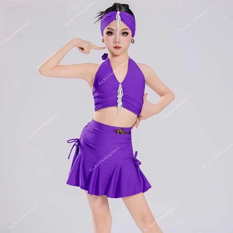 

Детское платье для латиноамериканских танцев (сальса, румба, танго, самба), костюм для латиноамериканских танцев для девочек, стандартные платья для соревнований по бальным танцам для девочек, детские платья для бальных танцев.