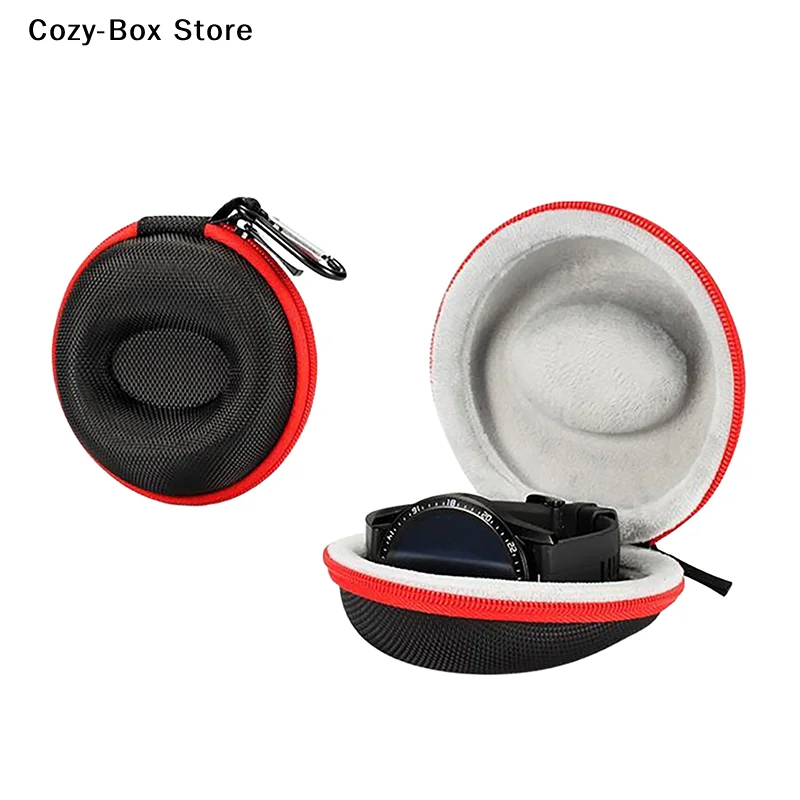 [ZY]Portable EVA Single Watch Travel Case Watch Storage Organizer Box Watch Holder Waterproof Smartwatches Zippered Container