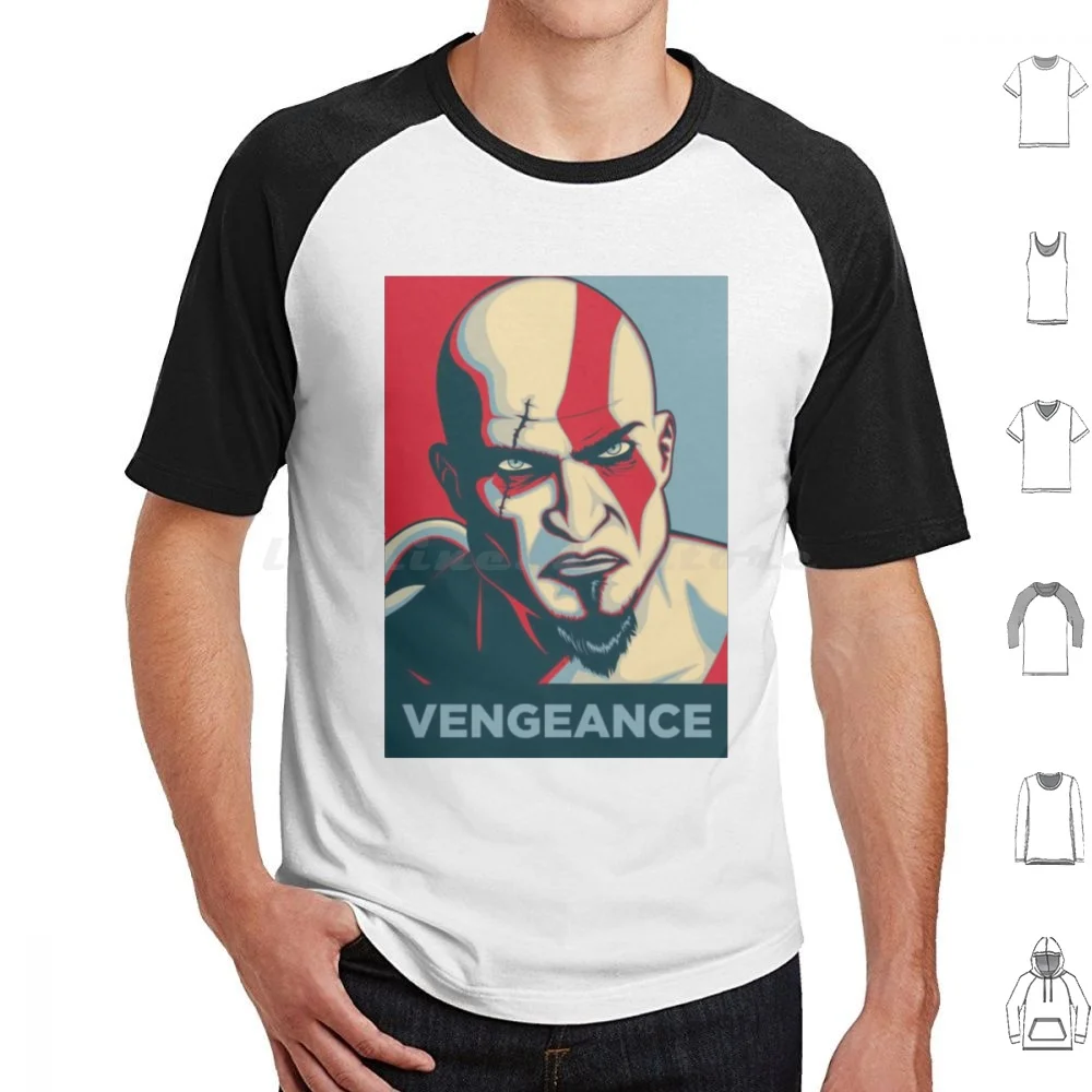 Revenge T Shirt Big Size 100% Cotton Kratos God Of War God War Hero Iv 4 Animates Manga Dbz Z Funny Snk Training Sport Animal