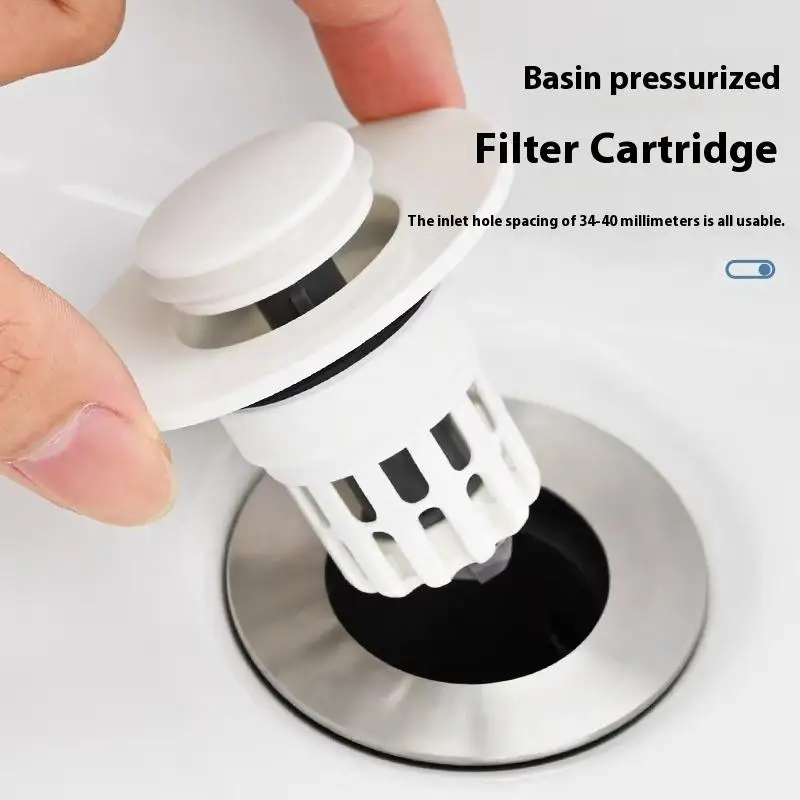 1Pcs Waschbecken Abtropffläche Springenden Kern Filter Badezimmer Waschbecken Stecker Ablauf Filter Für Schnell Dichtung Und Wasser Ablassen