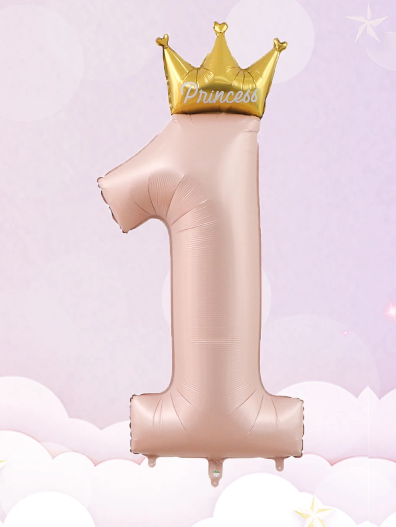 1pc 42inch Crown Pink Sky Blue One Number Balloons 1 Figure Helium Balloon 1st Birthday Party Decorations Kids Baby Shower