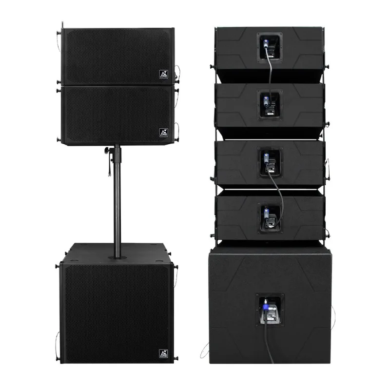 Line array speakers for the 18th banquet hall, professional stage line array speakers for high sound quality