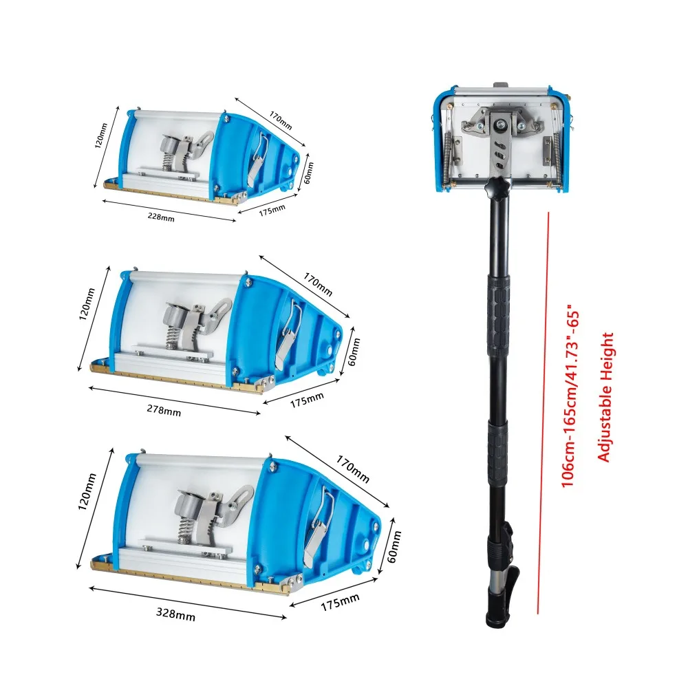 5-Rod Adjus     Gear Drywall Leveling Box 8/10/12 Inches Aluminum Alloy Wall Ceiling Scraping Putty Tool