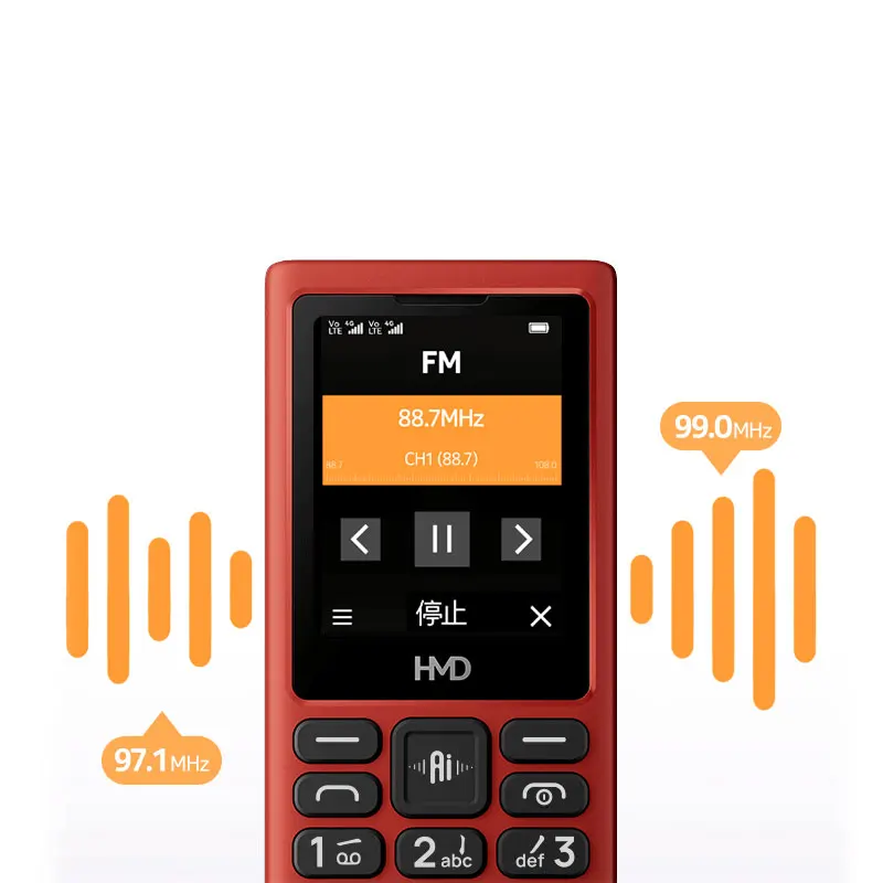 Nieuwe HMD 101 4G Hebreeuws toetsenbord Functie Telefoon Bluetooth 5.0 FM Radio Dual SIM 1000 mAh Bettery 100% origineel en nieuw