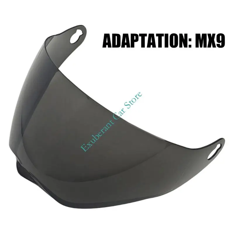 Motorcycle Helmets Face Lens Replacement for MX9 Single Piece Curved Front Lens with Side Mount Points for Daily Commute Use - view 6