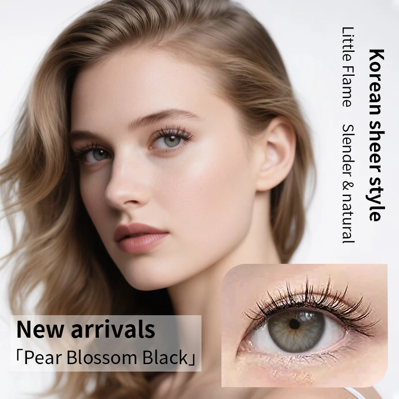 Soft Magnetic Eyelashes Easy Apply Reusable Fluffy Curly 1 Pair Faux Mink Set with Applicator