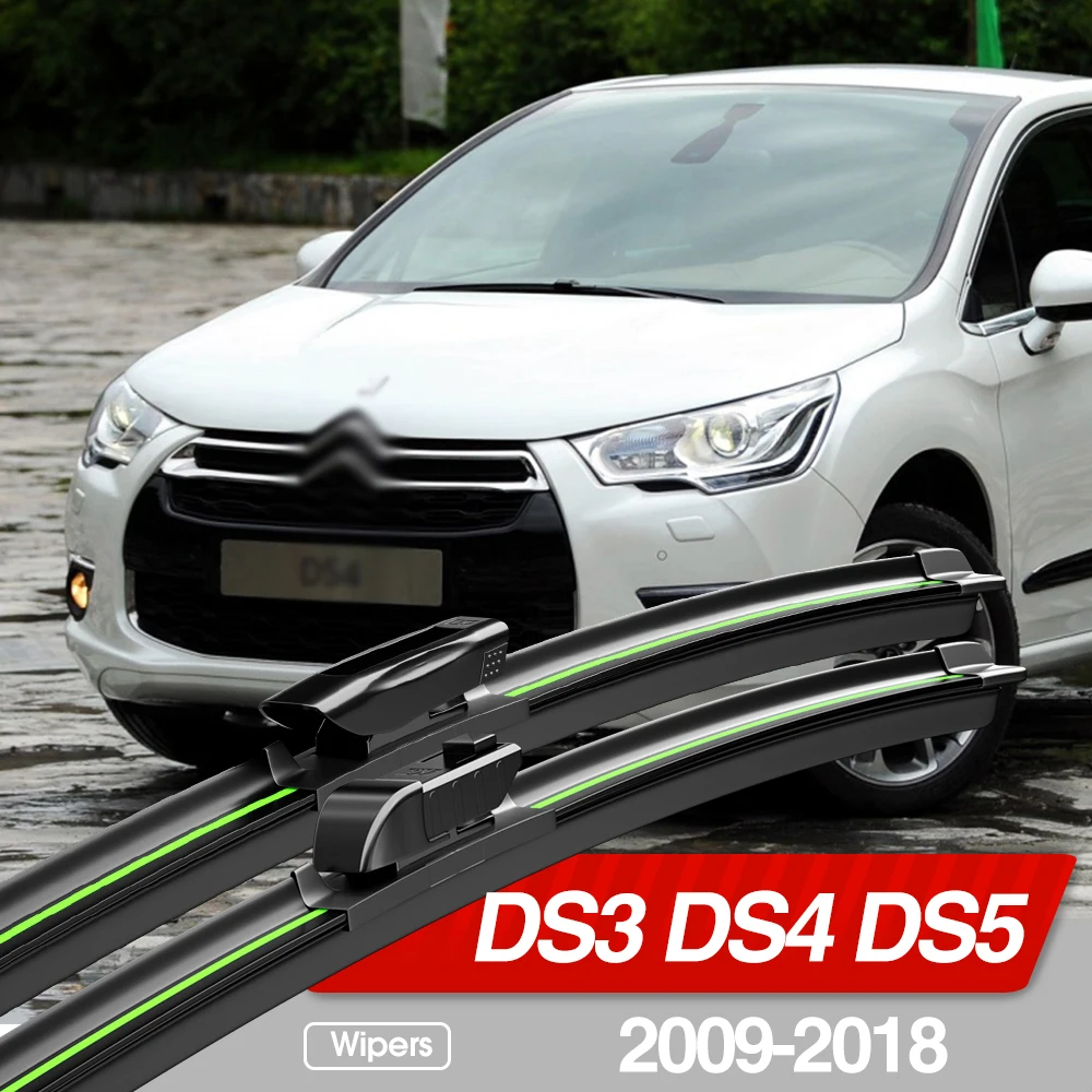 For Citroen DS3 DS4 DS5 2009-2018 Front Windshield Wiper Blades 2pcs Windscreen Window Accessories 2010 2011 2012 2013 2015 2016