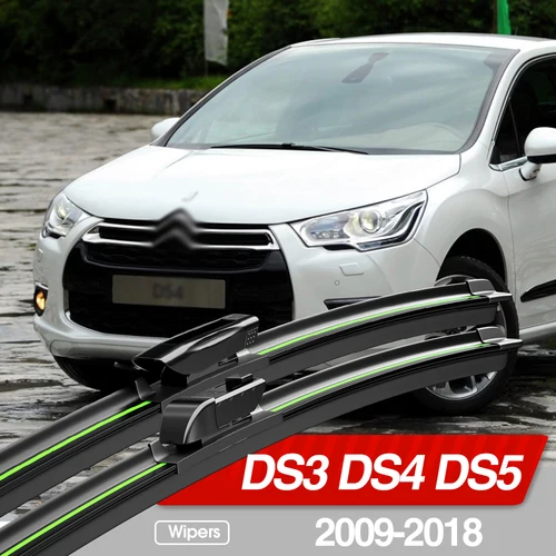 Para Citroen DS3 DS4 DS5 2009-2018 limpiaparabrisas delantero 2 uds accesorios de ventana de parabrisas 2010 2011 2012 2013 2015 2016