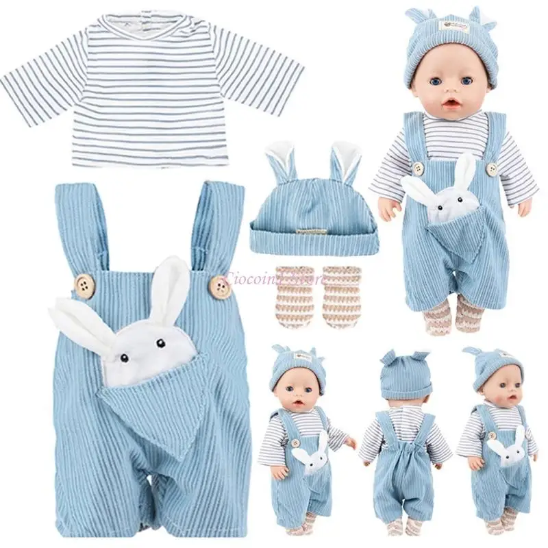Roupa boneca Y1UB roupa outono inverno para 18 polegadas bonecas bonecas fingem jogar acessórios vestir boneca