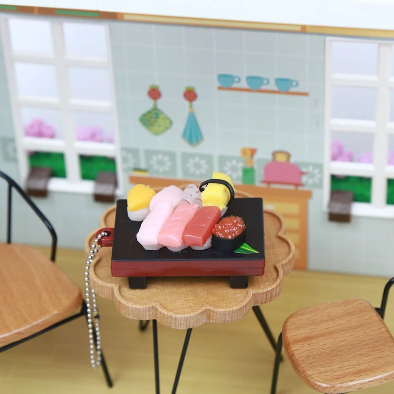 1PC Doll House Model Decoration Simulation Mini Food Play Japanese Sushi Jewelry Pendant