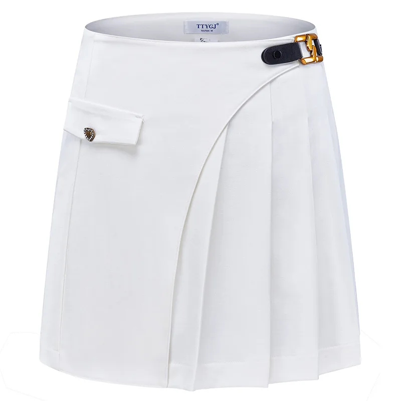 TTYGJ autumn new high waist pleated skirt A word overskirt golf skirt skirt skirt skirt autumn and winter