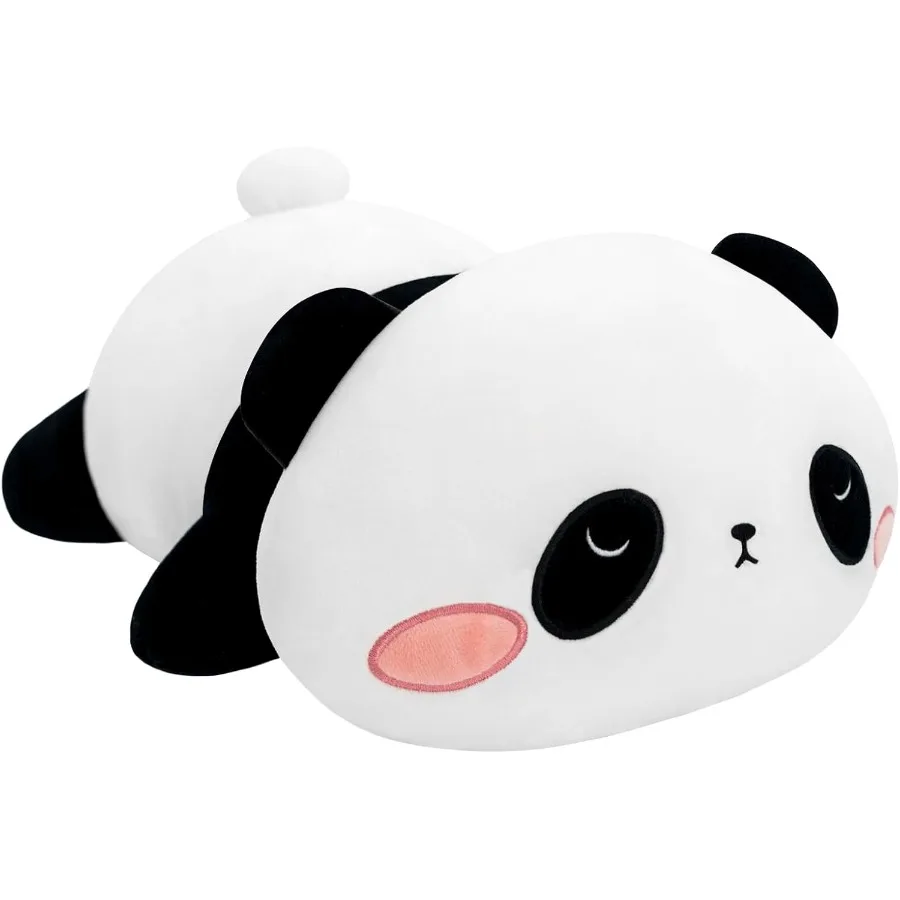 

Weighted Panda Plush Stuffed Animal 9.8 Inch Soft Bear Pillow Toy for Adults 0.8 Lbs Cute Cuddly Gift in Gray and White with Ca