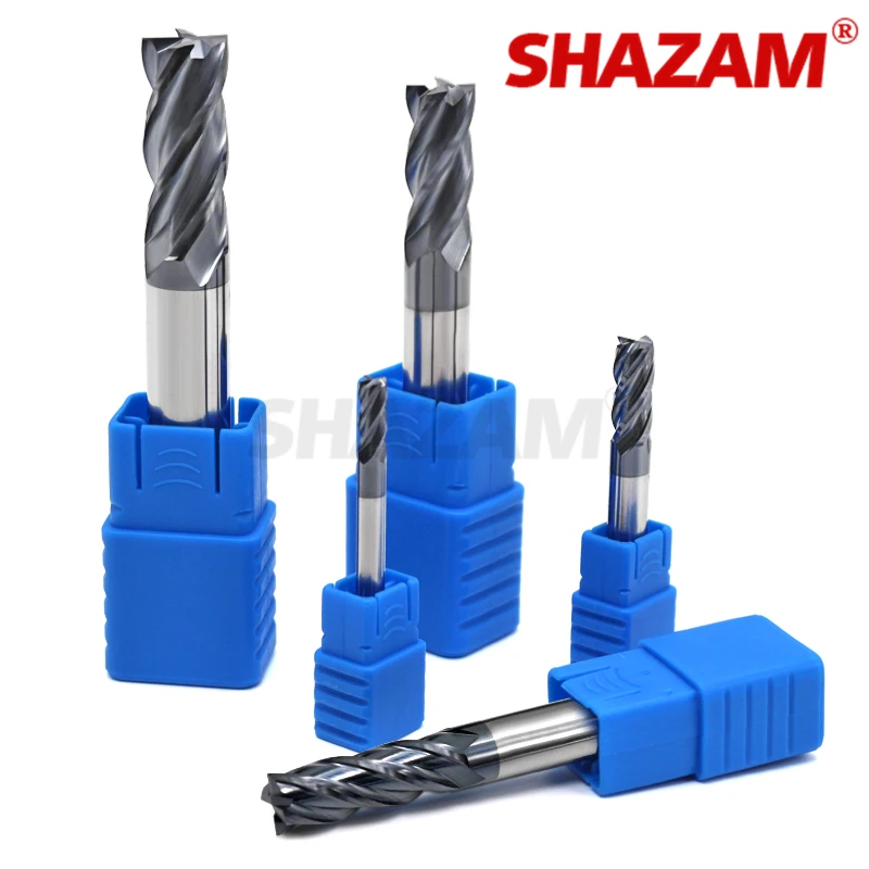 Milling Cutter Hrc50 Endmill Alloy Cnc Maching SHAZAM Wholesale Top Milling Machine Tools For Steel Woodworking