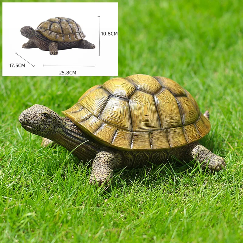 Hars Schildpad Buiten Tuin Vijver Aquarium Bonsai Decoratieve Schildpad Dier Sculptuur Voor Huis Tuin Decor Ornament
