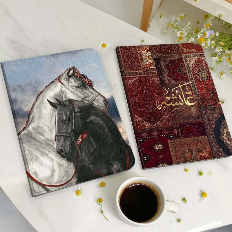 

Чехол для планшета Black White Horse Cloud для Huawei Honor MatePad MediaPad Air 5 6 7 11 V6 V7 V8 V9 X9 X8 T10 T10s C5e T5, подарок
