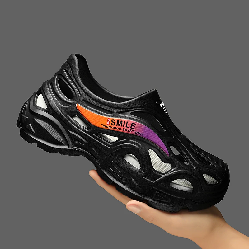 

Лето 2023, классическая повседневная обувь, трендовые мужские сандалии, модные нескользящие мужские кроссовки, износостойкие резиновые пляжные сандалии