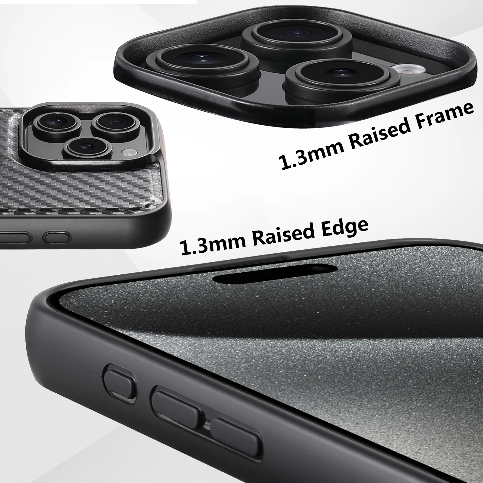 SUTENI Magnet Kabellose Ladehülle für Mobiltelefone 360 ° Drehbarer Ständer mit Kunstleder-Ringschnalle für iPhone 18 Pro Max 17 16 Plus – Detail 5
