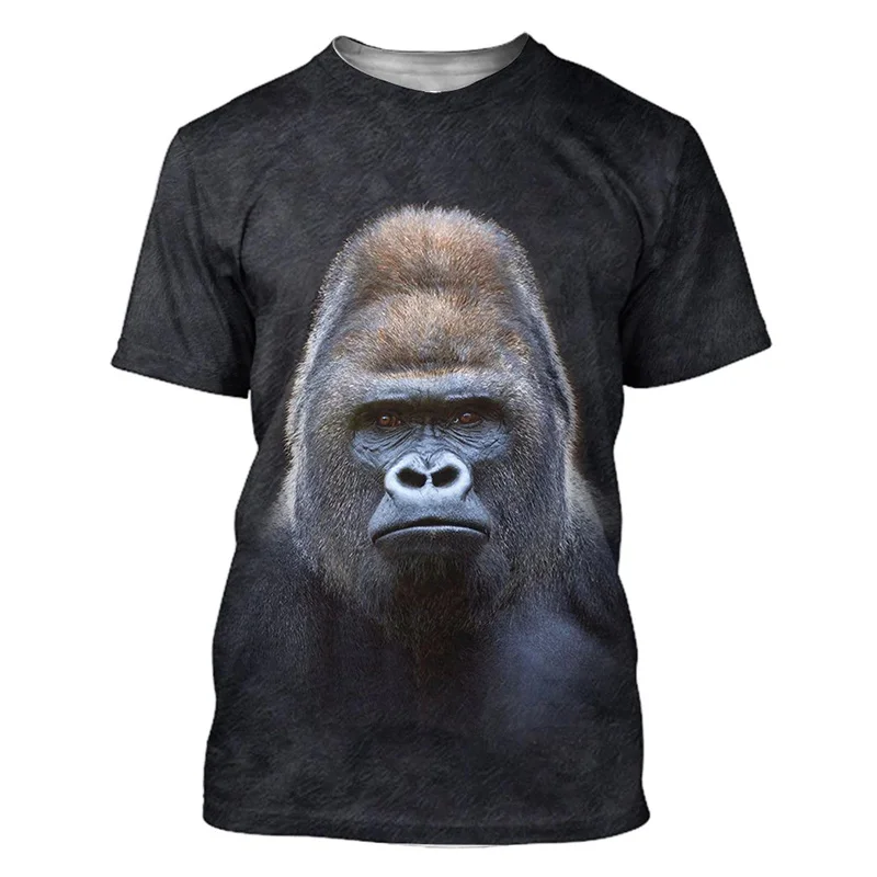 New Summer 3D Animal Owl Sloth Giraffe Horse Gorilla Printing T Shirt For Men Kid Fashion Cool Short Sleeves Vintage Clothes Top