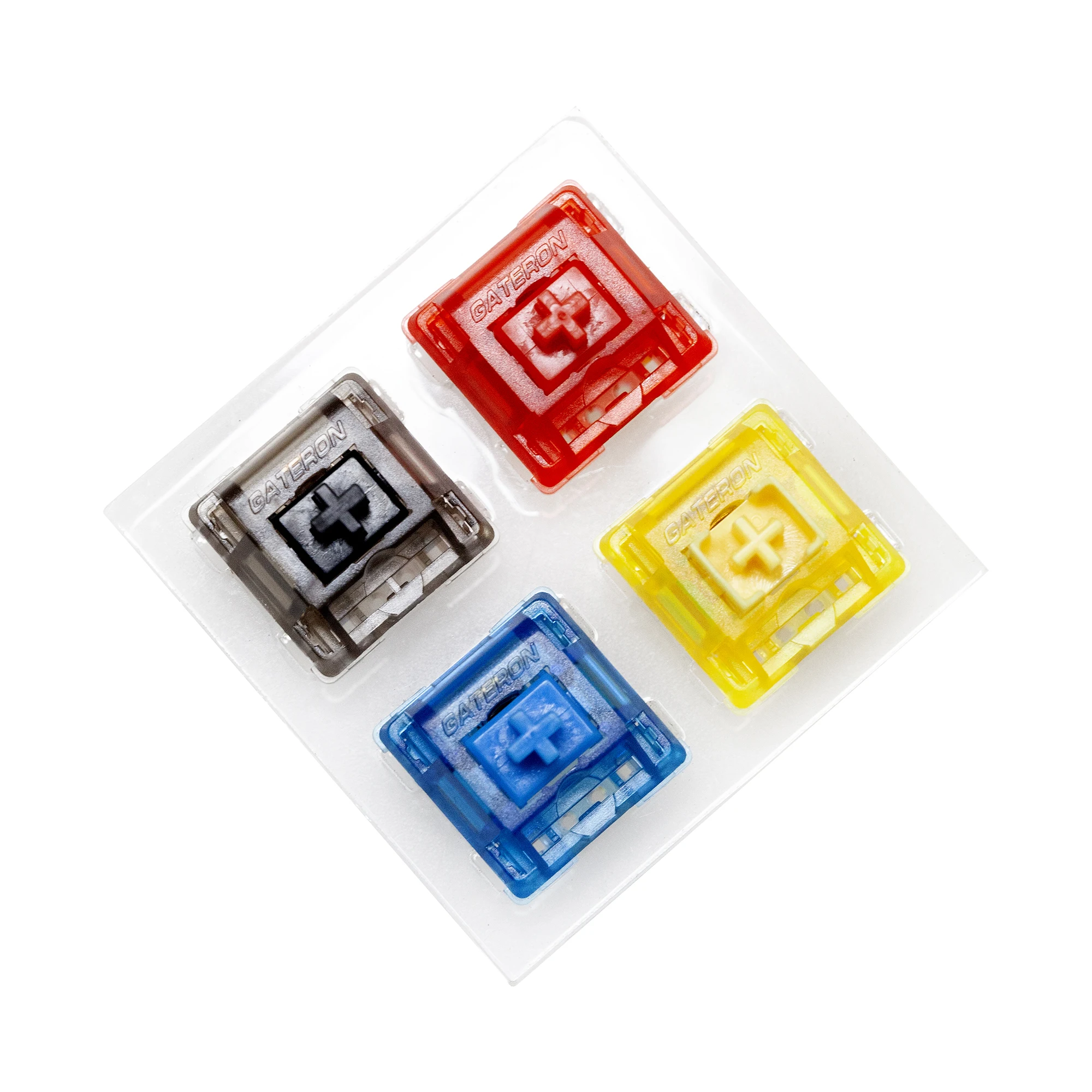 

Gateron 4 switch tester switches with blank keycaps acrylic base for mechanical keyboard Ink V2 Black Red Blue Yellow