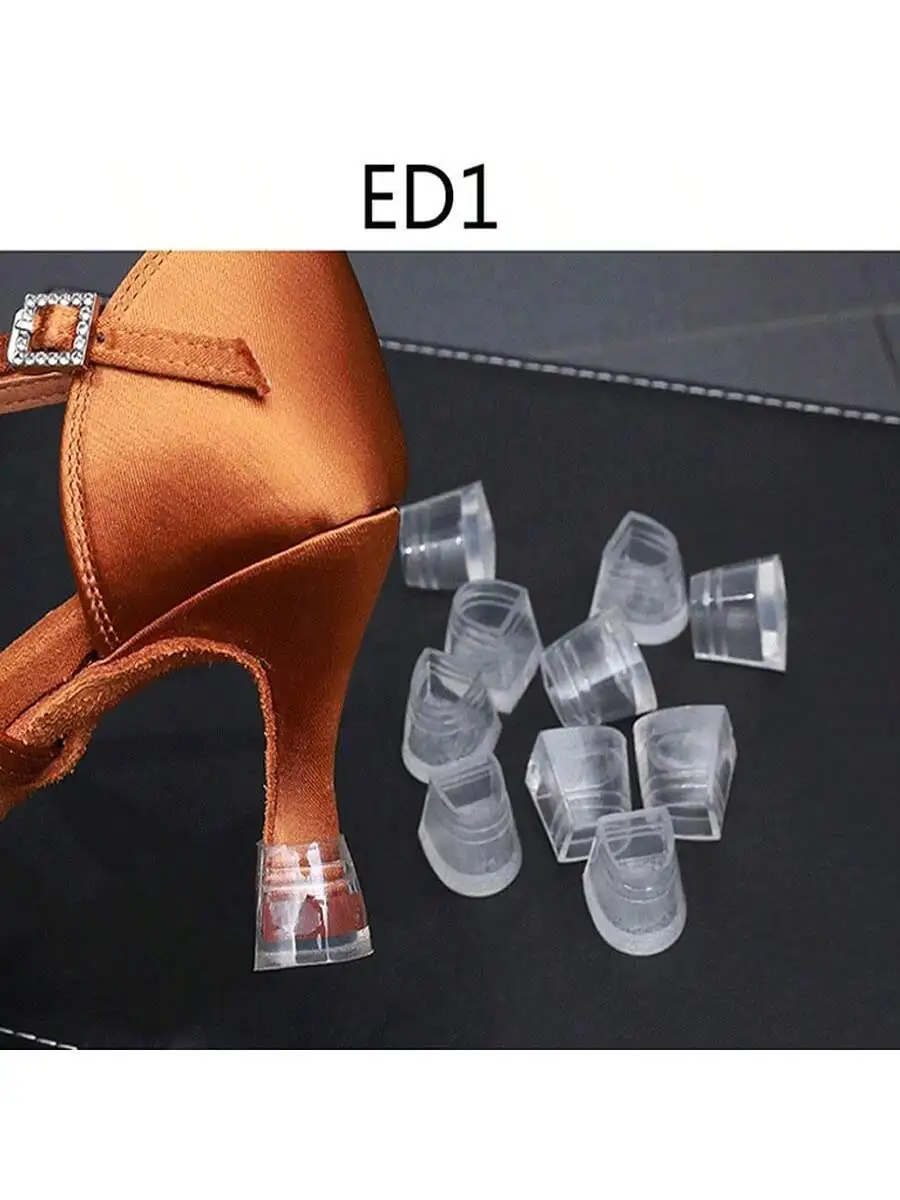 5 cm 7 cm Absatzstopper für Tanzschuhe, transparente Absatzschutzkappen für High Heels, Latein-Tanzschuhe, rutschfeste Schuhspitzen, Zubehör – Detail 3