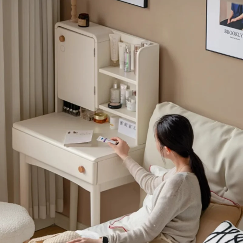 Bedroom White Dressing Table Desk Mirror Accessories Modern Vanity Table Storage Drawers Study Mesa De Maquillaje Home Furniture