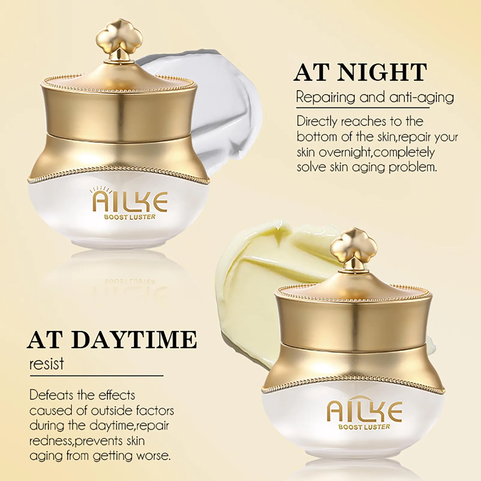 AILKE Lightening Facial Cream, Remove Dark Spots, Stains, Wrinkles, Anti- Aging, Improve Dull Skin, For All Skin Type Face Cream