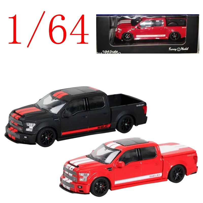 

Funny Model Diecast 1/64 Scale Ford Raptor F-150 Pickup Truck Alloy Model Cars Play Vehicles Toys for Boys Gift Original Box