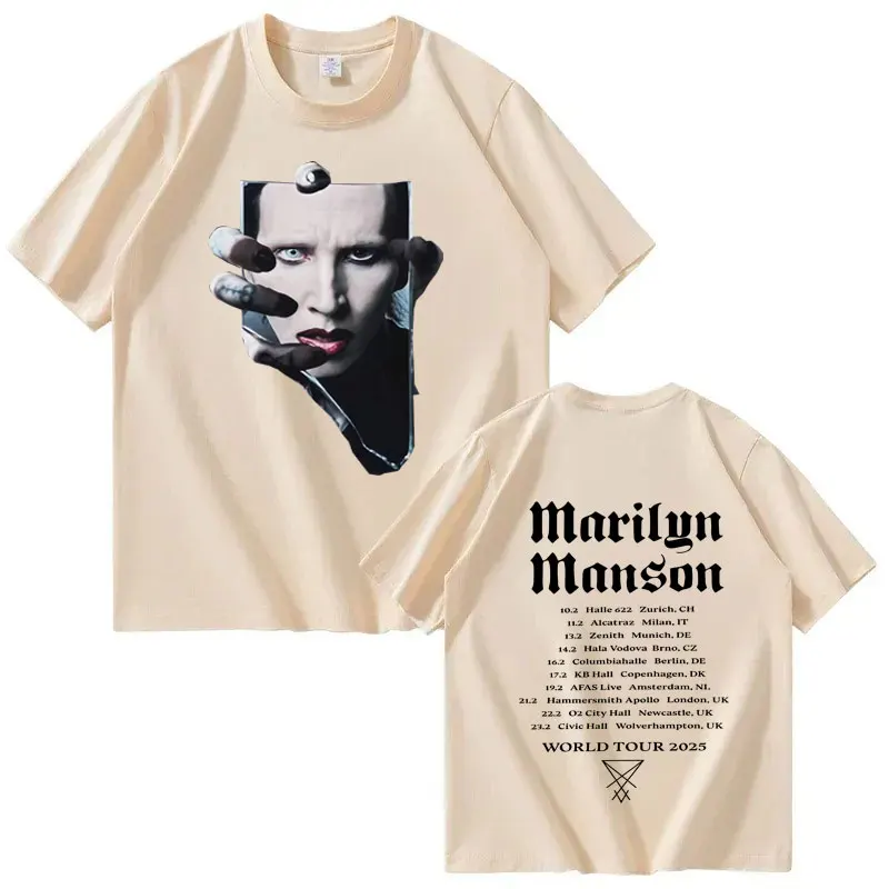 Marilyn Manson 2026 Touring T-shirt for Men and Women, Extra-large