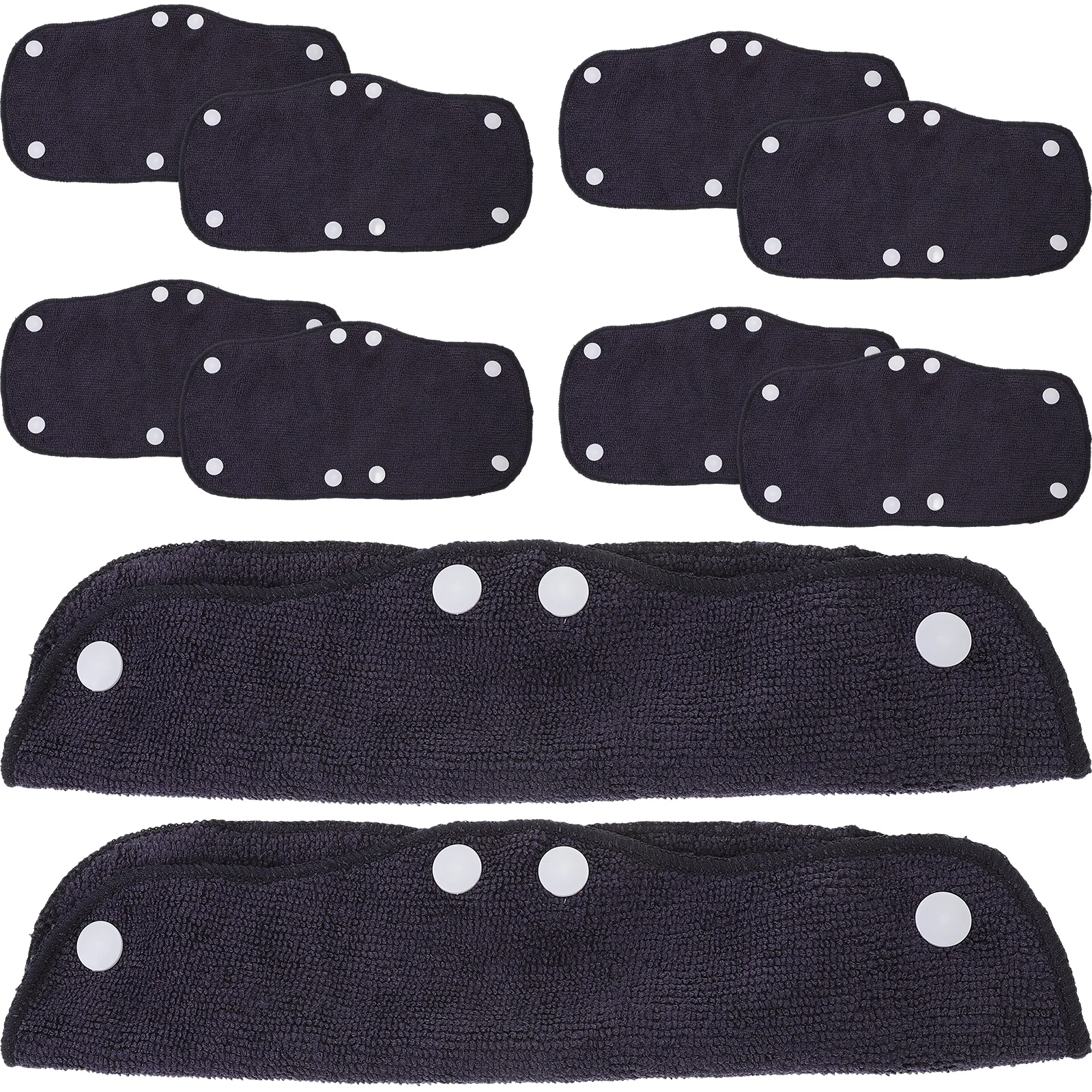 

10pcs Hat Sweatbands Liners Absorbent Hard Hat Liners Breathable Washable Gray Fits Construction Helmets