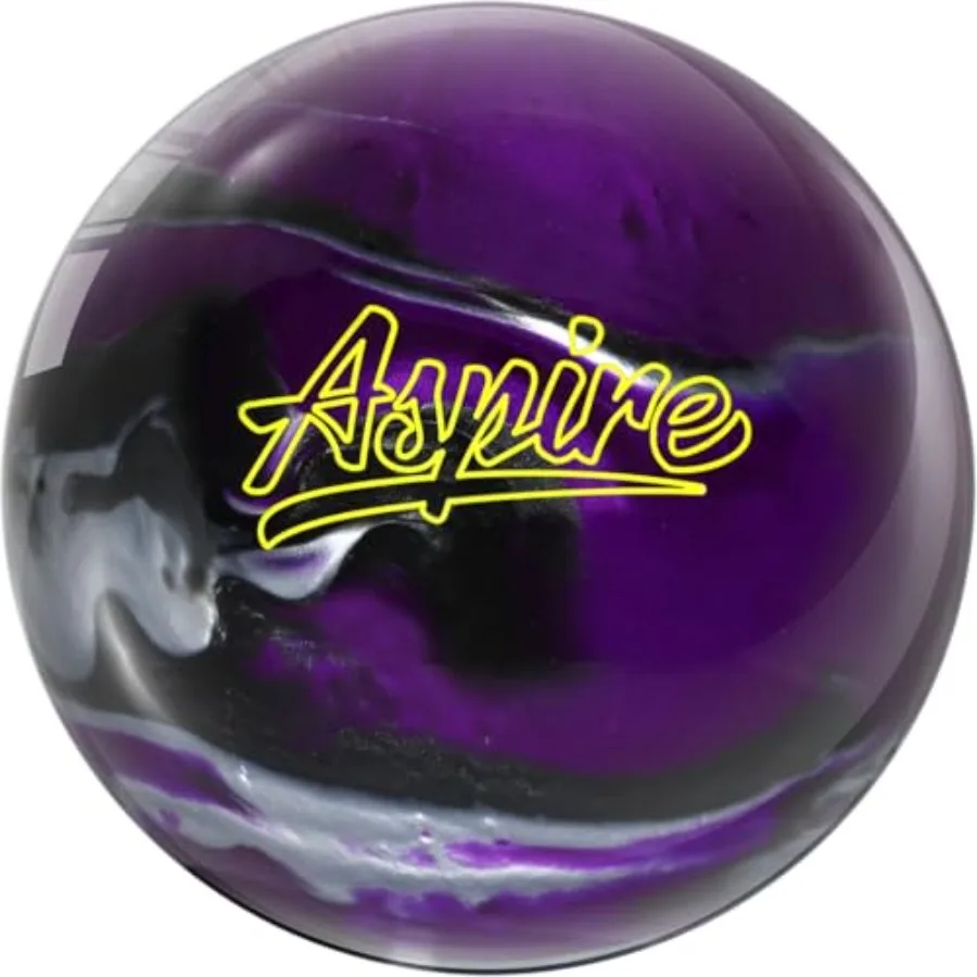 

MOTIV Aspire Purple/Silver/Black Bowling Ball Spare Ball for Straight Shooting Performance Ideal for Precision Lane Conditions