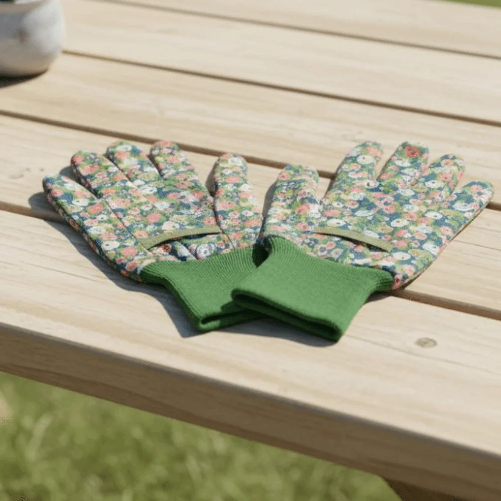 Creative Thorn Proof Gardening Gloves Breathable Comfortable Safety Gloves Floral Print Protective Gloves Rose Pruning