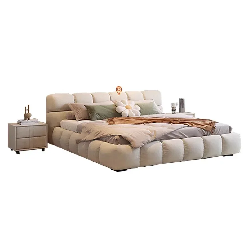 

Скандинавская кровать для спальни, кровать для пары, королева, дешевая современная роскошная кровать для спальни, деревянная гостиная, эластичная Pula, компактная мебель