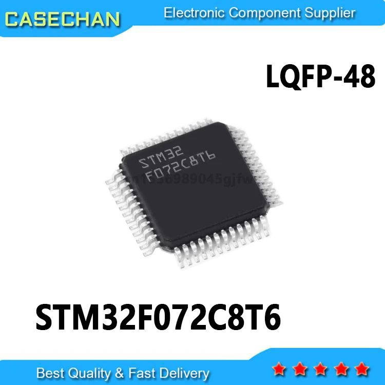 10PCS New and Original STM32F072 STM32F072C8T6  LQFP48