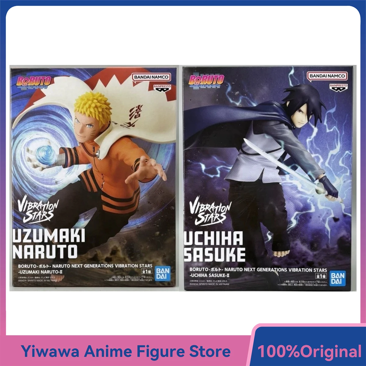 

In Stock Banpresto Vibration Stars Uzumaki Naruto & Uchiha Sasuke (BORUTO) Nice Collectible 18cm Anime Figure Model Toys