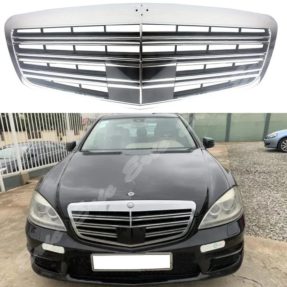 Front Racing Facelift Upper RadiatorBumper Grill For Mercedes Benz W221 S-Class S320 S350 S450 S500 S63 S65 Four Doors 2009-2013