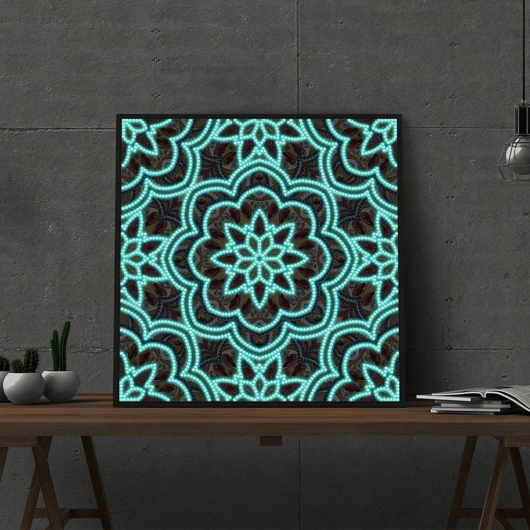 DIY Diamond Painting Luminous Special Shape Drill Mosaic Kits Glow Diamond Painting Cross Stitch Wall Home Decoration Mandala