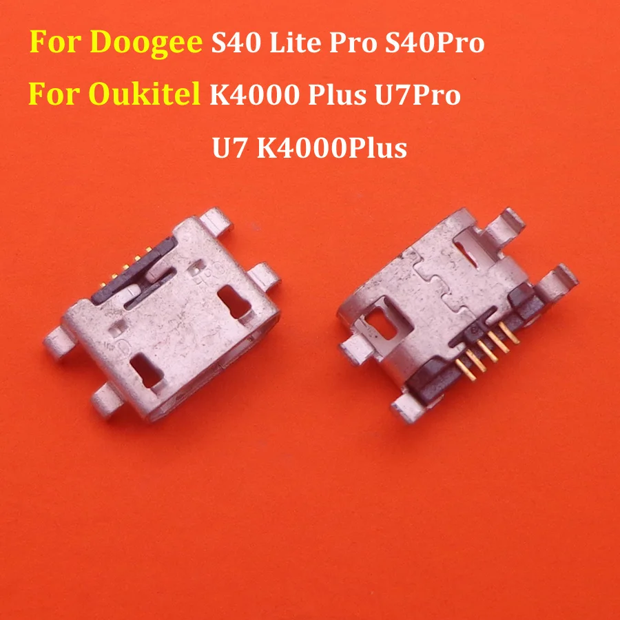 2-10Pcs USB Charger Charging Dock Port Connector Plug Jack For Doogee S40 Lite Pro S40Pro Oukitel K4000 Plus U7Pro U7 K4000Plus