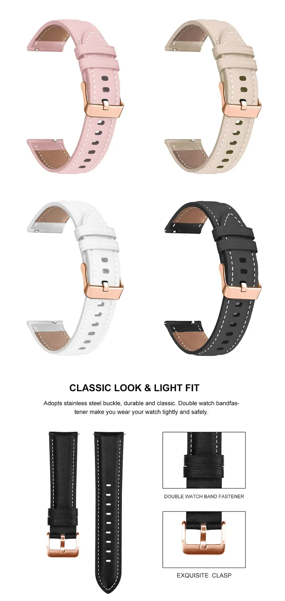 18 mm Uhrenarmband für Huawei Watch GT 4 GT 5 41 mm GT 5 Pro 42 mm Leder/Silikonband Ersatzarmband Zubehör – Detail 2