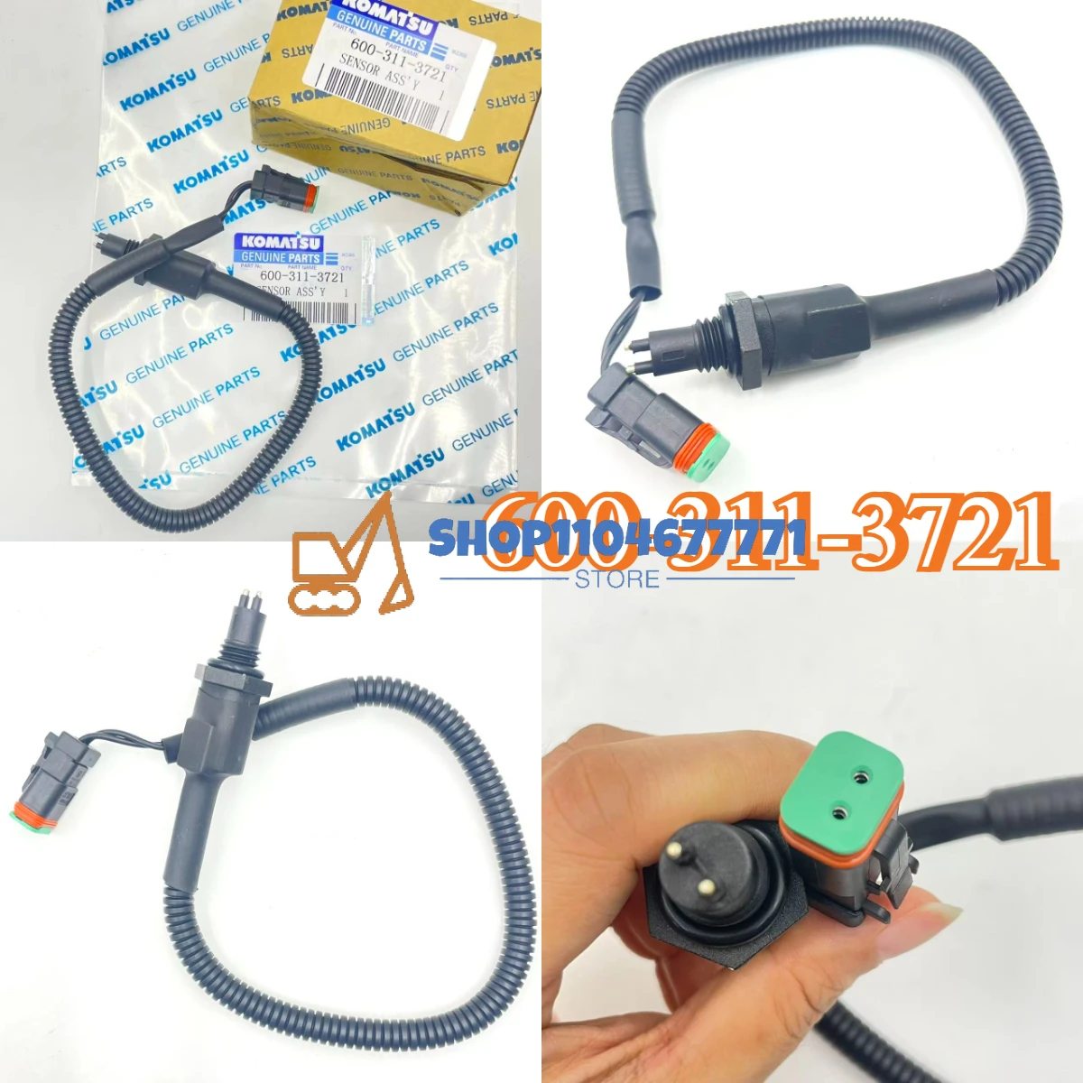 

New Excavator Parts Oil Water Separator Sensor for Komatsu PC160-8 PC200-8 PC220-8 PC240-8 PC300-8 600-311-3722 600-311-3721