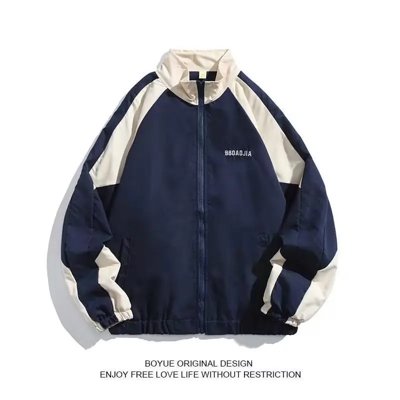 

Reflective Striped Jacket 2025 Men Hip Hop Streetwear Coat Zipper Up Jacket Windbreaker Harajuku Thin Coats Sports Black Blue