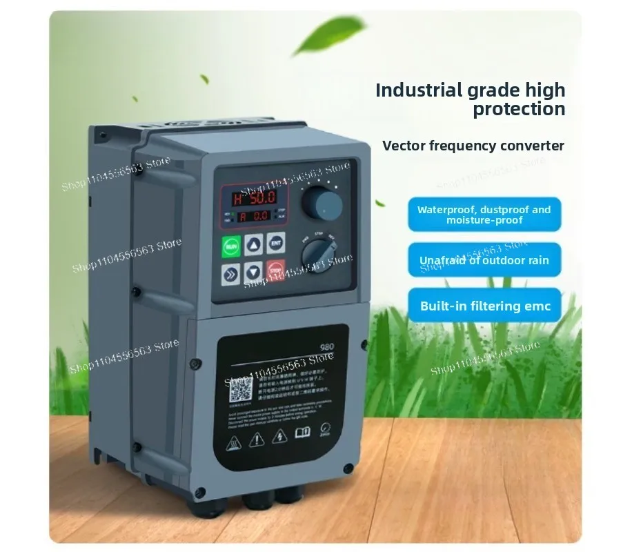 Industrial Grade High Protection Inverter Three-phase 380V 2.2-15 KW Moisture-proof and Waterproof Vector Control