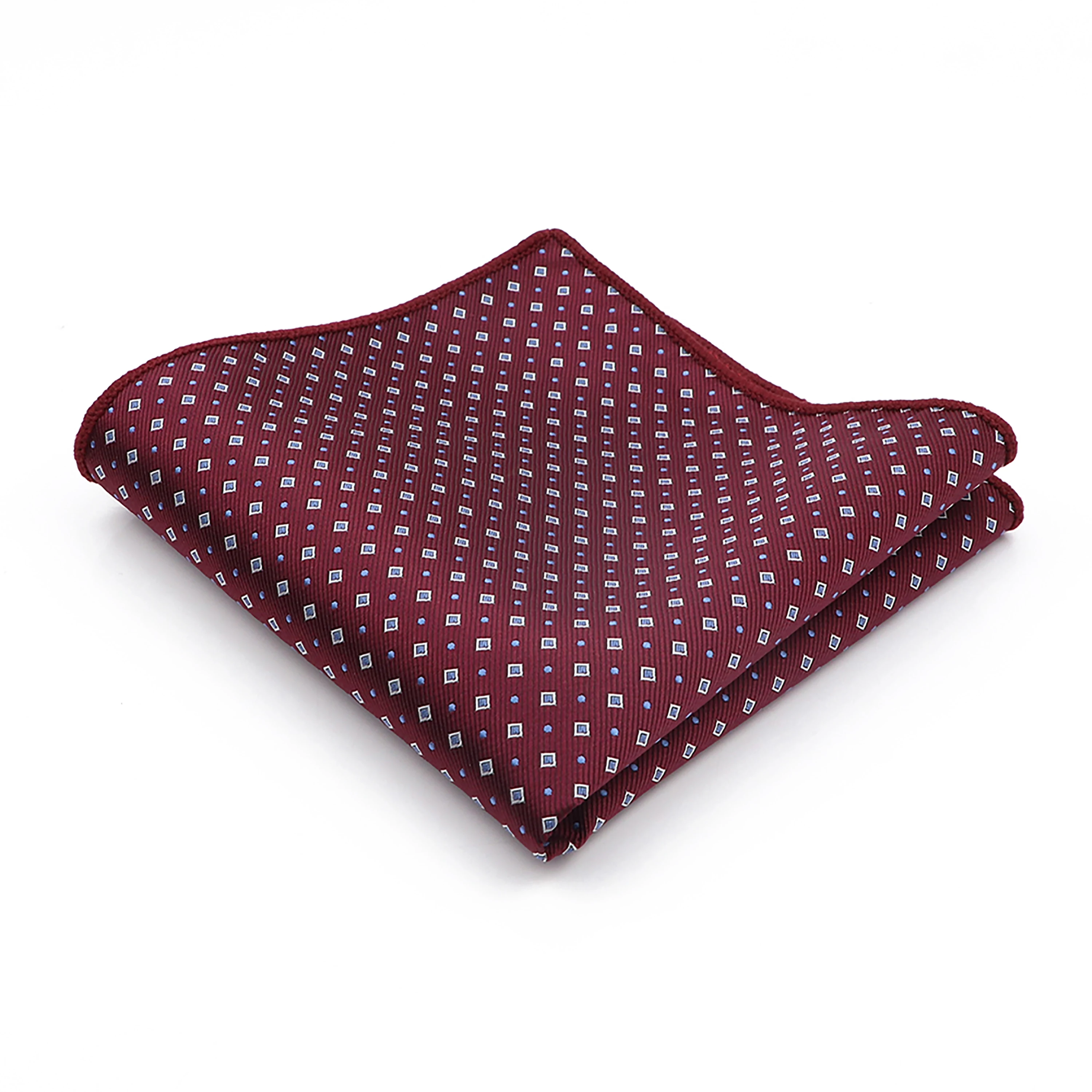 New Fashion Vintage Dot Floral Bohemia Mens Red Blue Hanky Pocket Squared Handkerchief For Party Dinner Tuxedo Suit Accessories