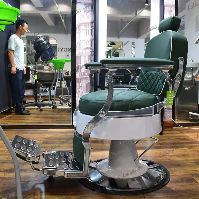 LSVintage Design Classic Design Hair Beauty Salon Furniture 360 Degree Rotated Comfortable Men Hair Cutting Barber Chair for Sal