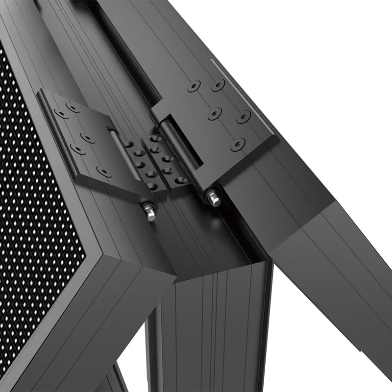 شاشة LED مثبتة على الحائط في الهواء الطلق P2.5 P4 نموذج ملصق رقمي عرض إعلاني الطوطم الحديث للمساحة الخارجية #5