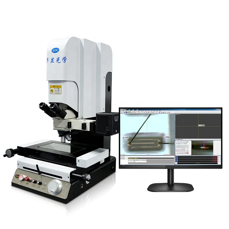 For Metallographic 3d Vision XYZ Metallurgical Optical System Manual Control Visional Measuring Instrument 50-1000x