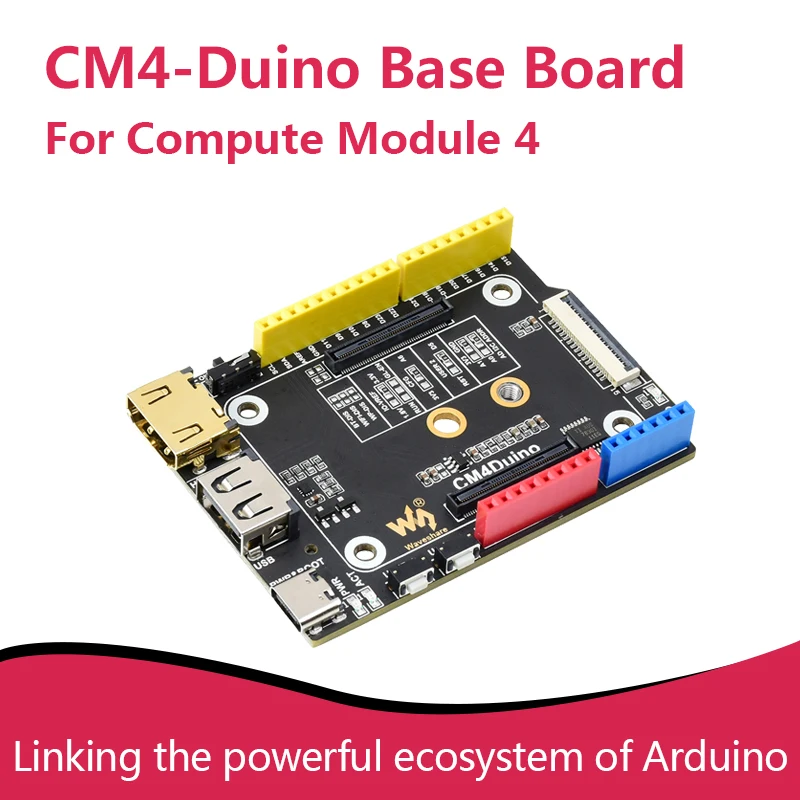 

CM4-Duino Base Board For Raspberry Pi Compute Module 4, HDMI, USB, M.2 Slot, Linking the powerful ecosystem of Arduino